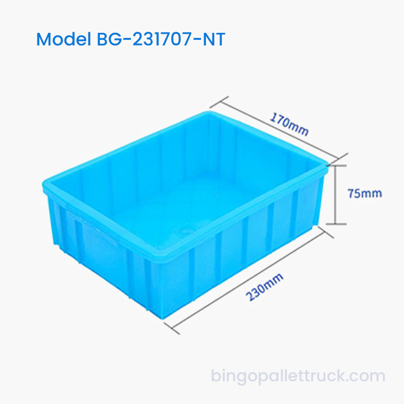 2L HDPE Caixa plástica encaixável para peças de máquinas pequenas