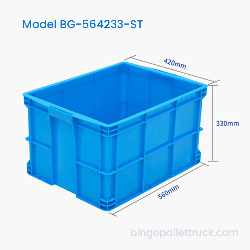 escaninho de armazenamento plástico empilhável do transporte do HDPE da caixa do totalizador 60L