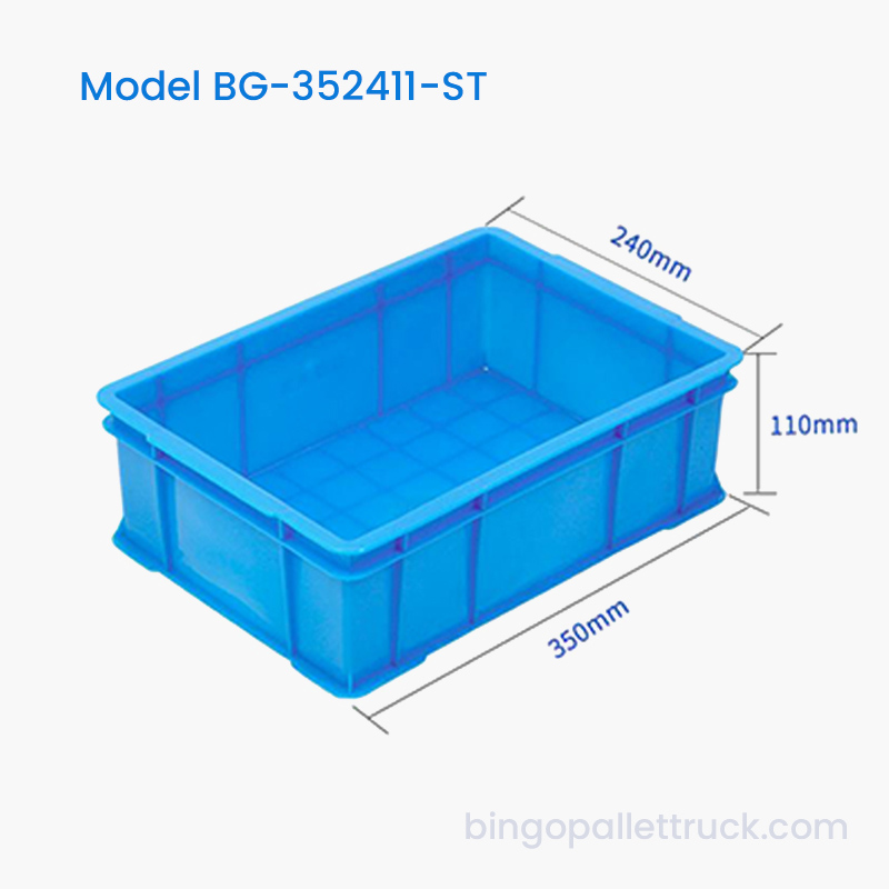 Caixa de plástico empilhável HDPE 6L para armazenamento diário