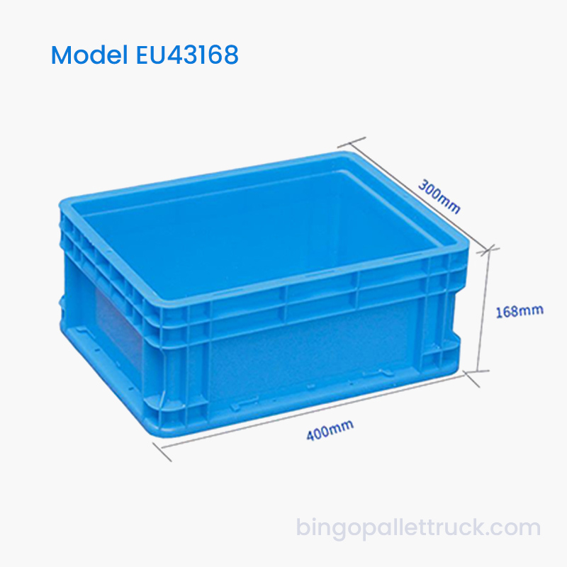 Caixa de armazenamento industrial de HDPE de plástico da UE 16L