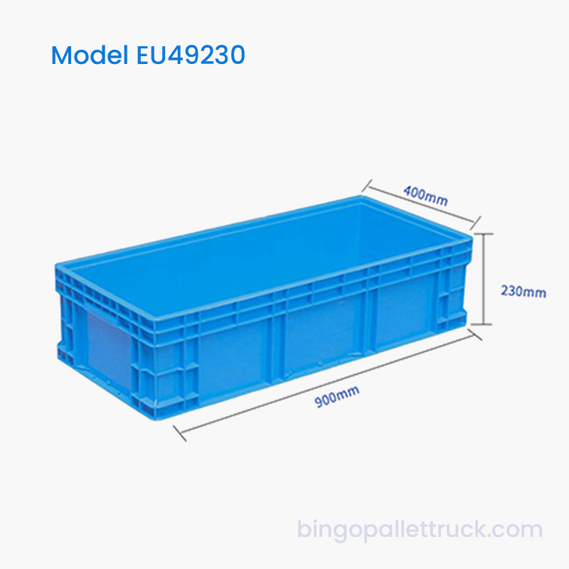 Caixa de armazenamento prática da UE 66L com design empilhável estável