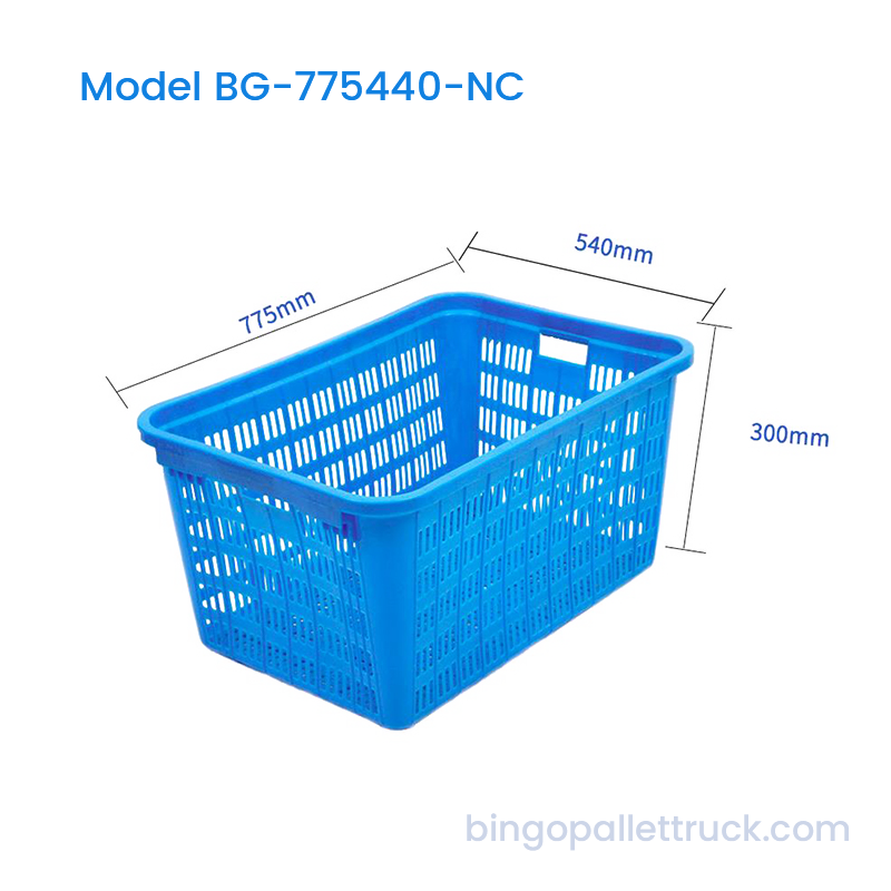 Cesta plástica nestable do produto da caixa do HDPE 144L para frutas do supermercado