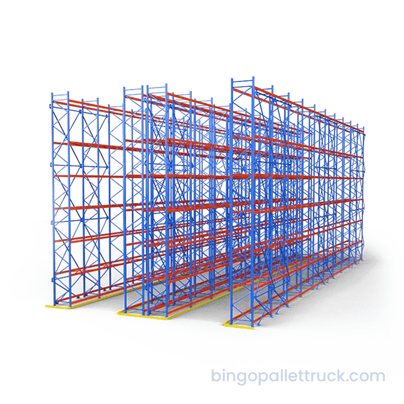 Sistema de armazenamento seletivo de rack de corredor estreito de alta densidade personalizado para espaço limitado