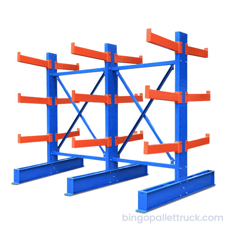 Estantes cantilever personalizadas para solução de armazenamento cantilever de carga longa para serviços pesados