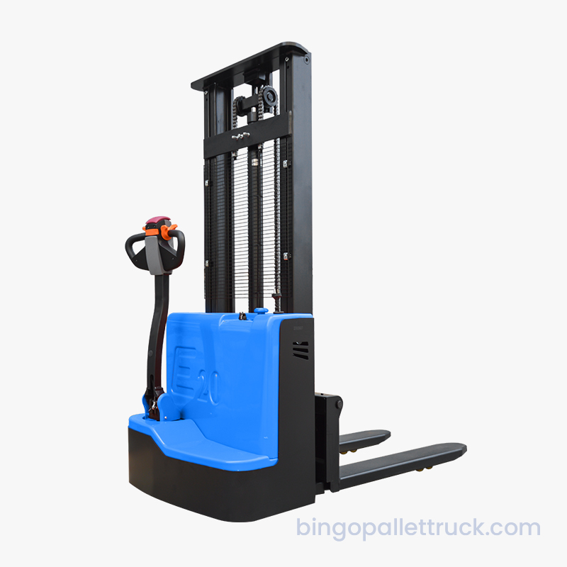 Empilhador walkie elétrico resistente de 2.000 kg