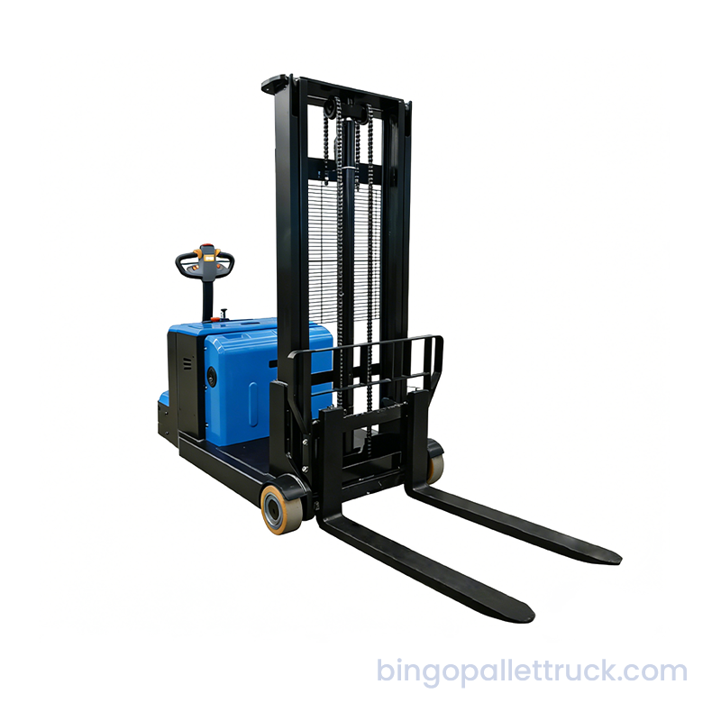 Empilhador walkie elétrico contrabalançado de 1200kg para manuseio de materiais